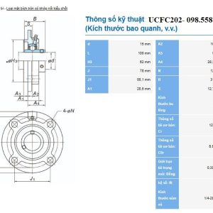 UCFC202, gối đỡ UCFC202