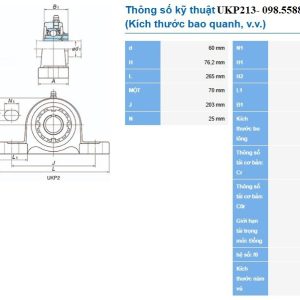 UKP213, gối đỡ UKP213